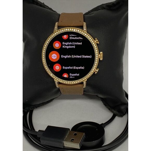 Fossil Gen 4 Authentic Digital Dial Smart Watch Custom Band FTW6015 CO261 - Picture 1 of 12